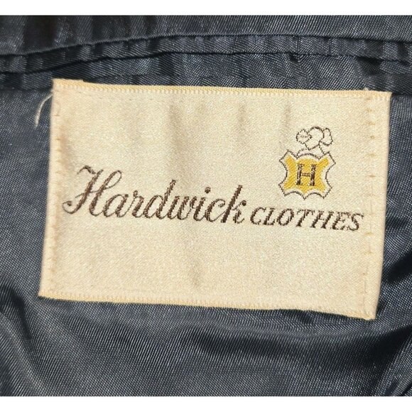 Vintage Hardwick Clothes Sport Coat Blazer Mens 43L Blue Sport Coat USA 2 Button - Picture 8 of 11